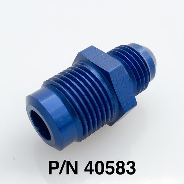 11/16" to -6 Aluminum High Flow Power Steering Fitting With Seat For Saginaw GM Steering Gears