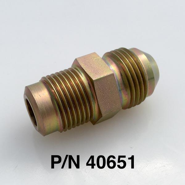 11/16" to -8 High Flow Power Steering Fitting With Seat For Saginaw GM Steering Gears