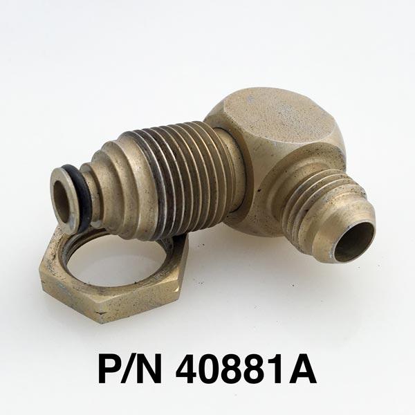 18mm O-Ring to -6 Power Steering 90 Degree Fitting With 40881-1 Nut & O-ring Installed