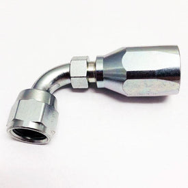 High Pressure Steel Hose End -6 90 Degree Reusable