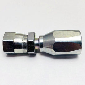 High Pressure Steel Hose End -6 Straight Reusable