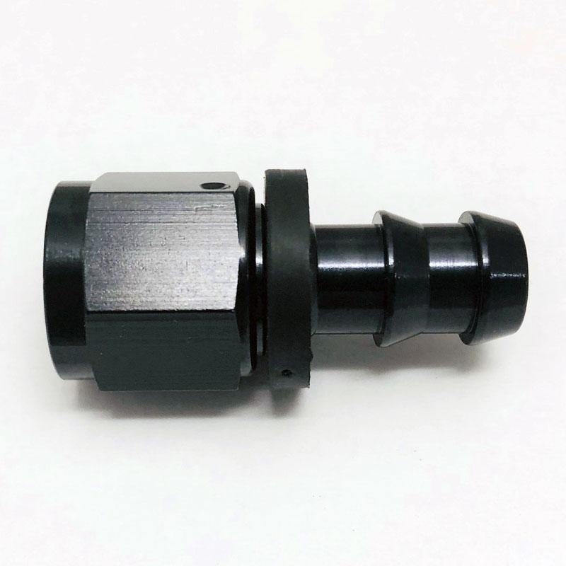 Vibrant Straight Aluminum Push Lock Hose End Fitting For -8 LP Hose